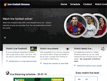 Tablet Screenshot of livefootballstreams.net